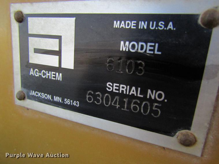 image for item DB5966 2005 Ag-Chem TerraGator 6103 self-propelled sprayer