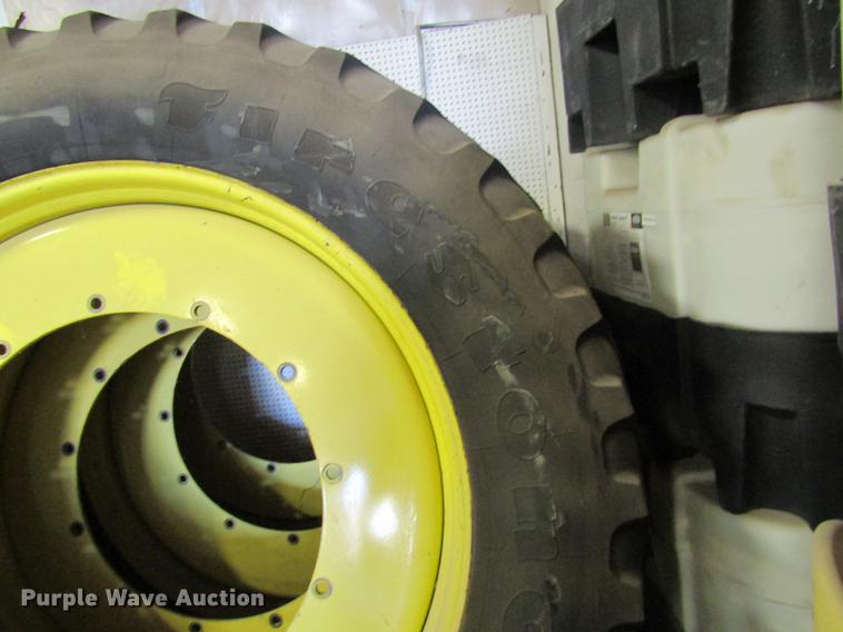 image for item DB5974 (4) Firestone 380/105R50 tires and wheels