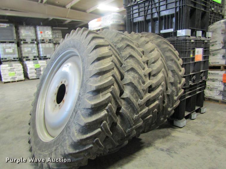 image for item DB5975 (4) Michelin 380/90R46 tires and wheels