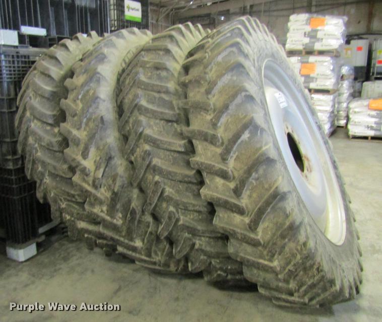 image for item DB5975 (4) Michelin 380/90R46 tires and wheels