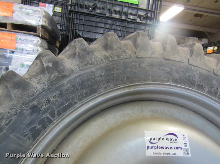 image for item DB5975 (4) Michelin 380/90R46 tires and wheels