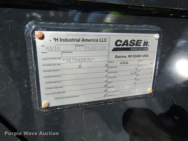 image for item DB5983 2015 Case IH Titan 4530 self-propelled dry applicator