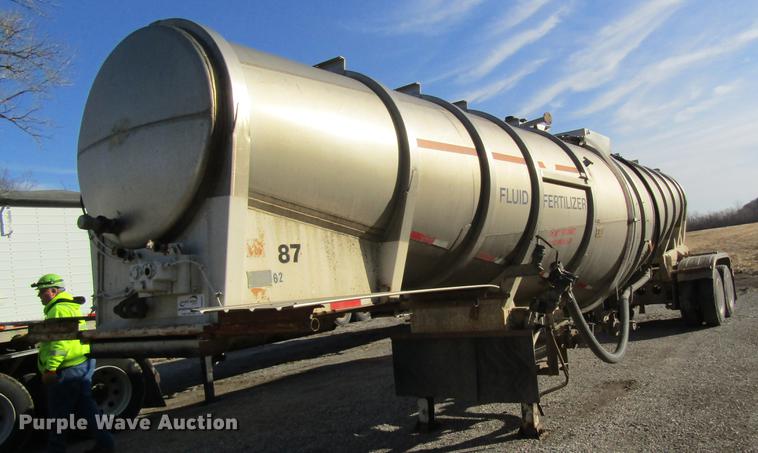 image for item DB5991 1980 Fruehauf TKP-F2-W tank trailer