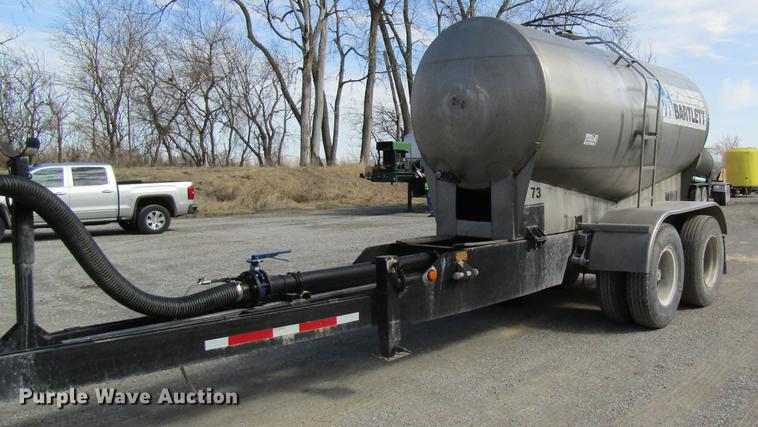 image for item DB5999 1980 shop built nurse tank trailer