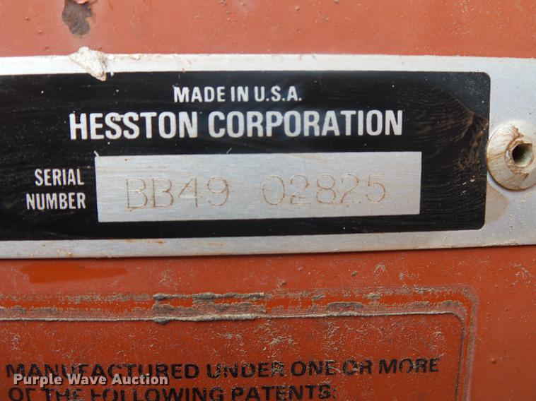 image for item DB7263 1998 Hesston 4900 large square baler