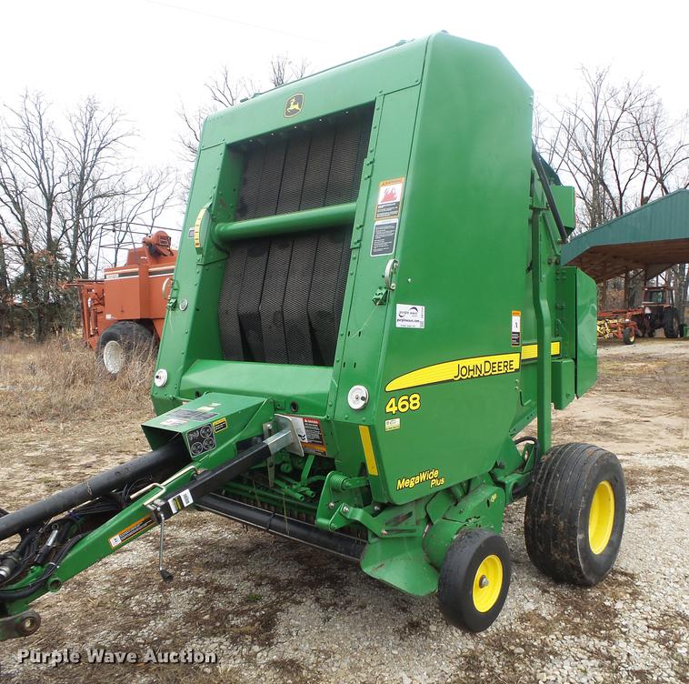 image for item DB7264 2012 John Deere 468 Mega Wide Plus round baler