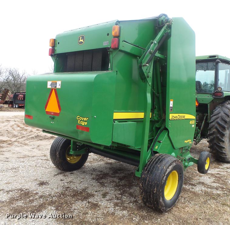 image for item DB7264 2012 John Deere 468 Mega Wide Plus round baler