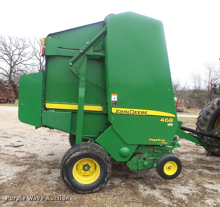 image for item DB7264 2012 John Deere 468 Mega Wide Plus round baler