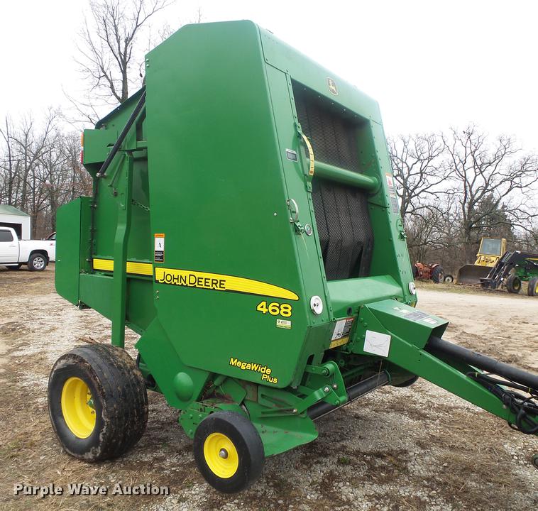 image for item DB7264 2012 John Deere 468 Mega Wide Plus round baler