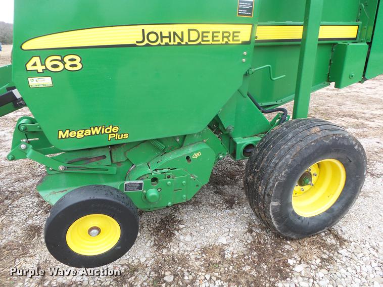 image for item DB7264 2012 John Deere 468 Mega Wide Plus round baler