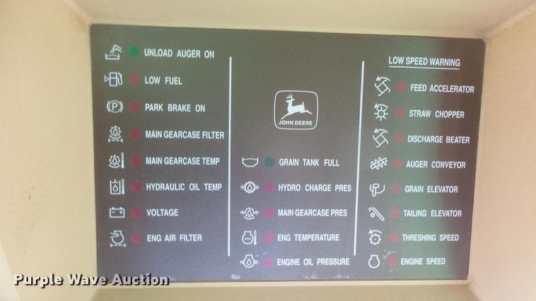 image for item DC0665 2001 John Deere 9750 STS combine