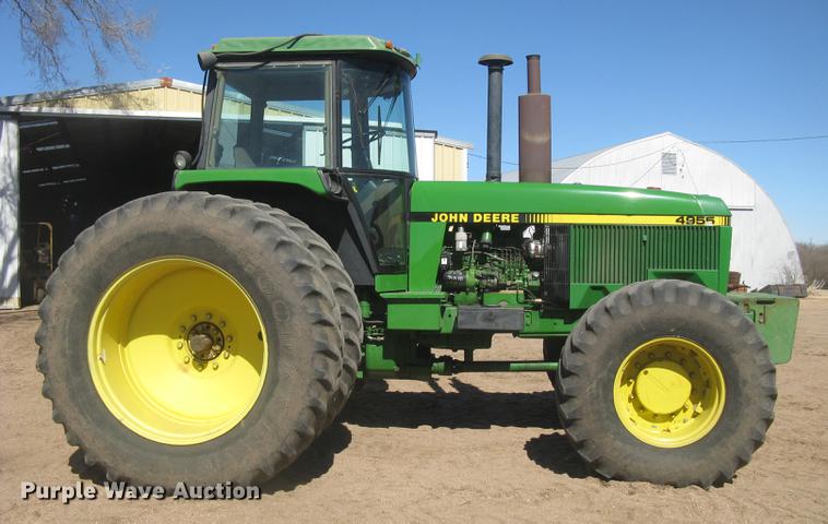 image for item DC2338 1990 John Deere 4955 MFWD tractor