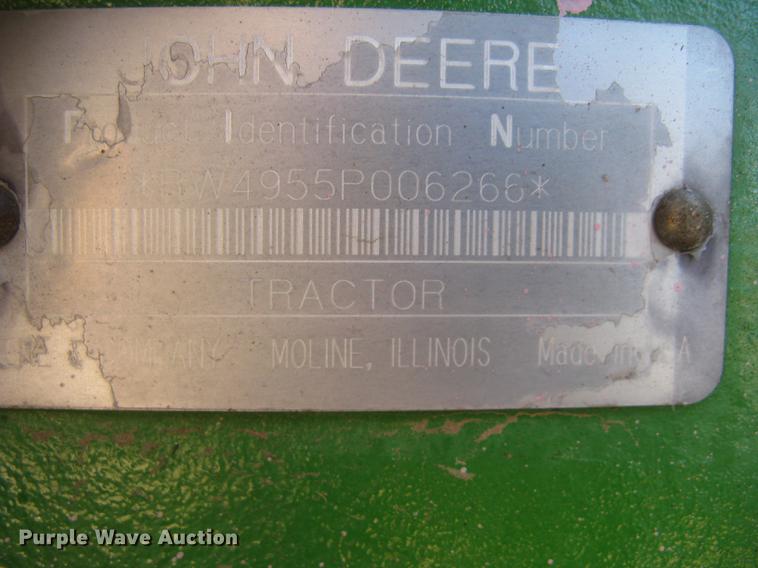 image for item DC2338 1990 John Deere 4955 MFWD tractor