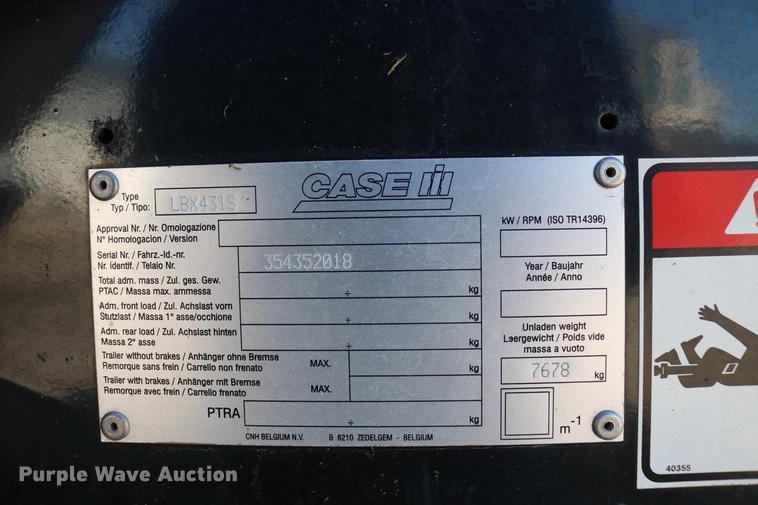 image for item DC3523 2004 Case IH LBX432 large square baler