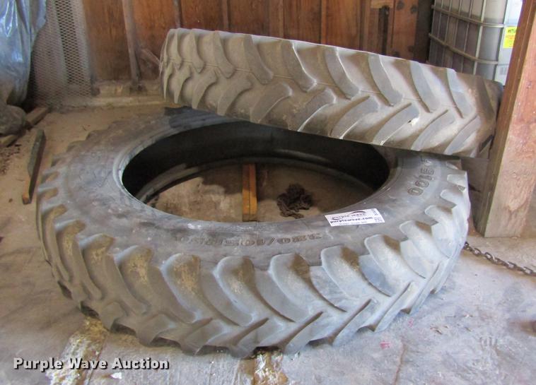 image for item DC4476 (2) Firestone 380/105R50 tires