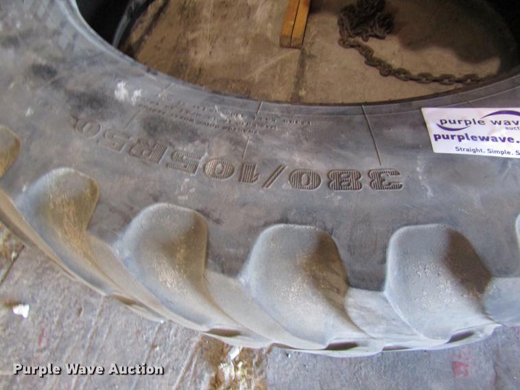 image for item DC4476 (2) Firestone 380/105R50 tires