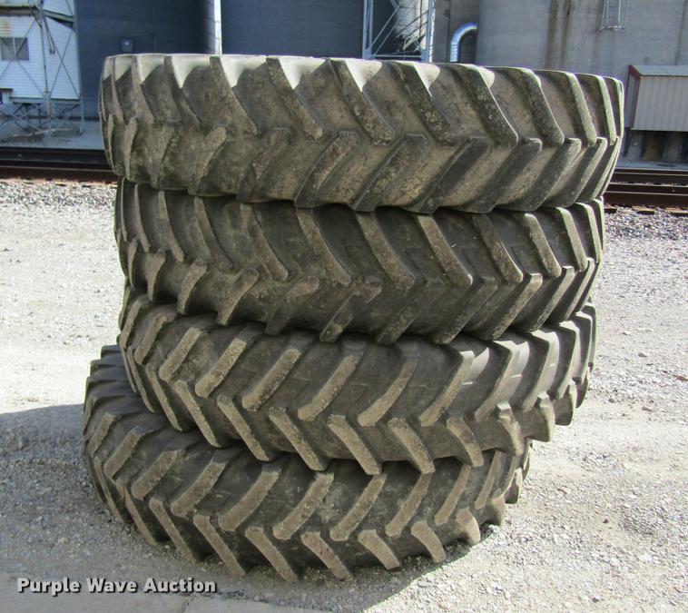 image for item DC4482 (4) Michelin 380/90R46 tires and wheels
