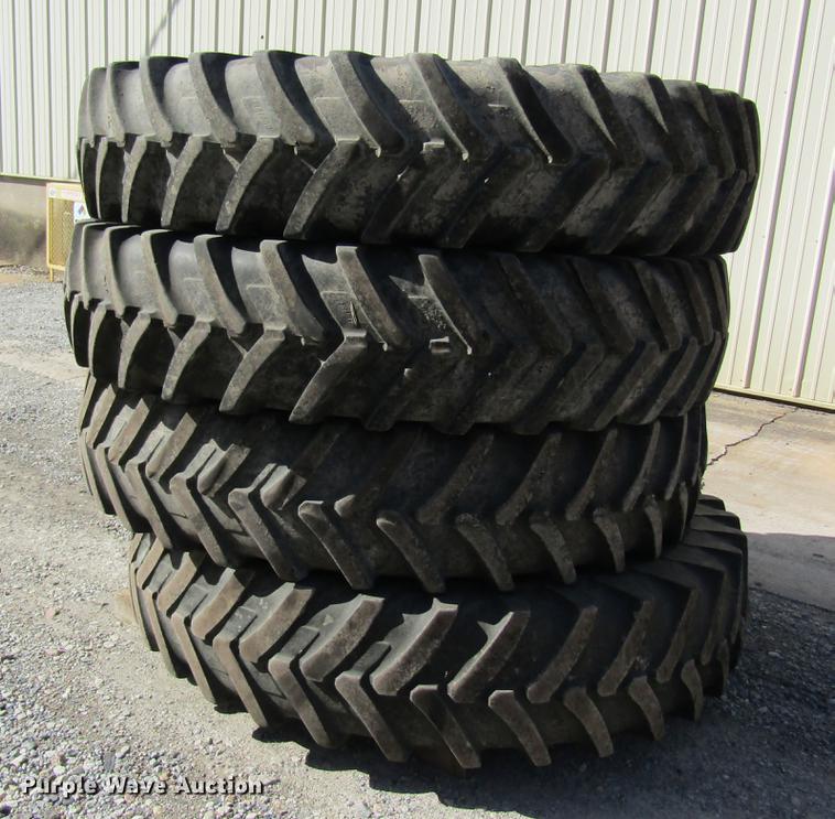 image for item DC4482 (4) Michelin 380/90R46 tires and wheels
