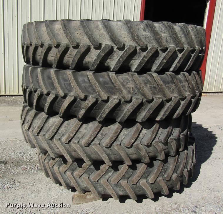 image for item DC4482 (4) Michelin 380/90R46 tires and wheels