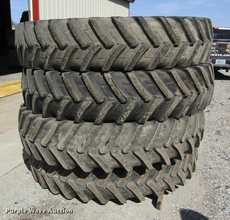 image for item DC4482 (4) Michelin 380/90R46 tires and wheels