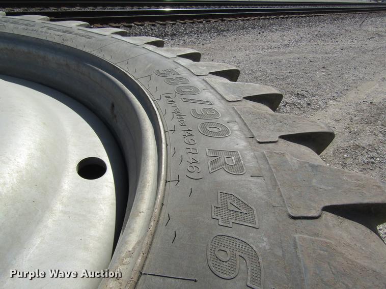 image for item DC4482 (4) Michelin 380/90R46 tires and wheels