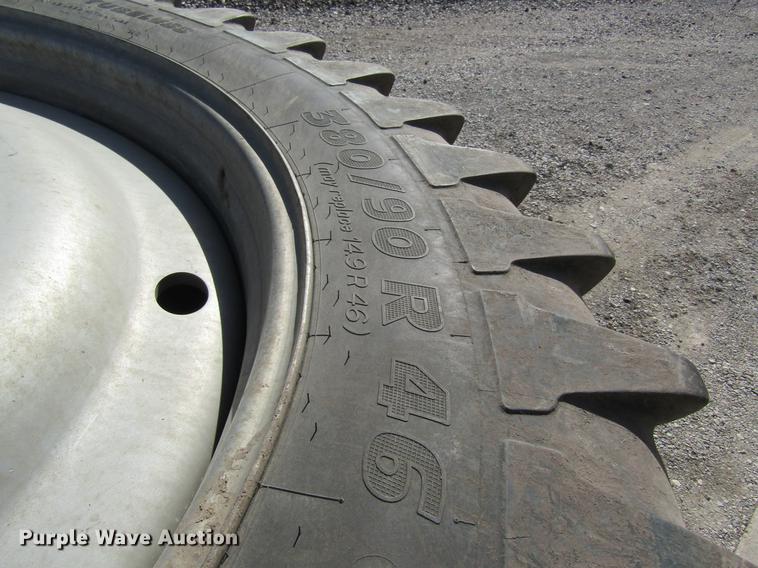 image for item DC4482 (4) Michelin 380/90R46 tires and wheels