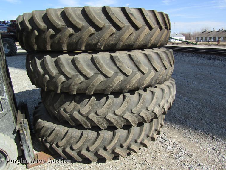 image for item DC4483 (4) Firestone 380/105R50 tires and wheels