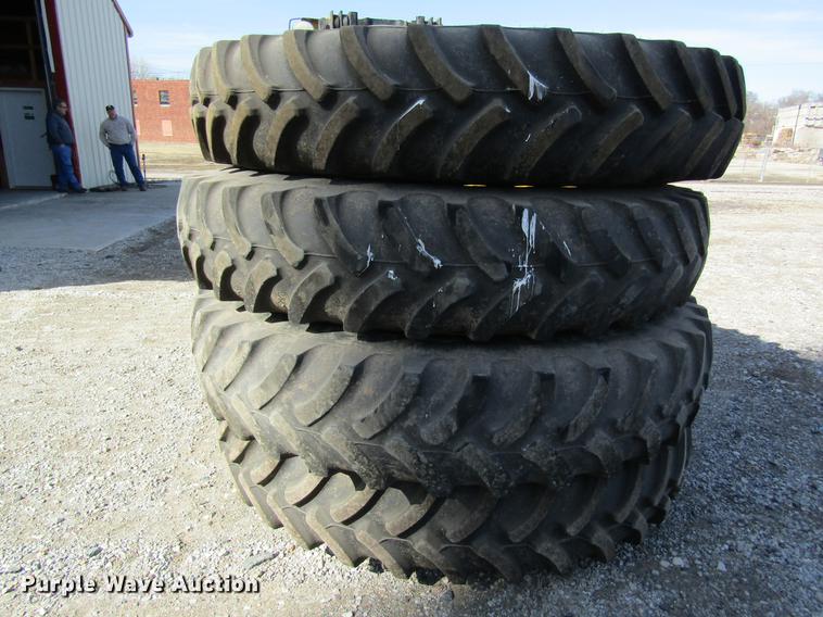 image for item DC4483 (4) Firestone 380/105R50 tires and wheels