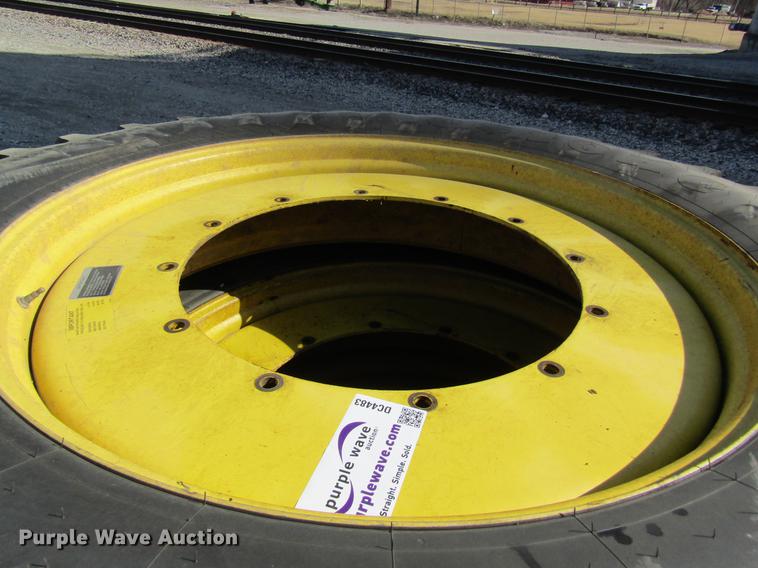 image for item DC4483 (4) Firestone 380/105R50 tires and wheels