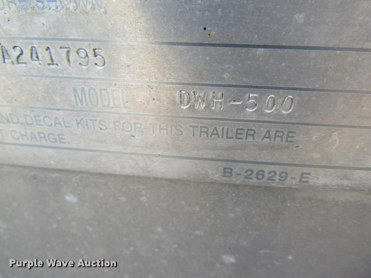 image for item DC4490 2005 Wilson DWH-500 double hopper bottom grain trailer