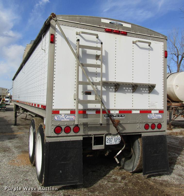image for item DC4491 2001 Wilson DWH-400 double hopper bottom grain trailer