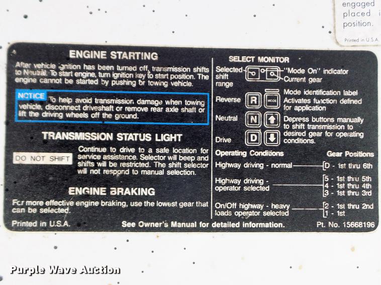 image for item DC7388 1997 GMC C7500 applicator truck