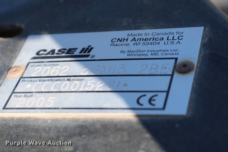 image for item DD8695 2005 Case IH 2062 flex draper head