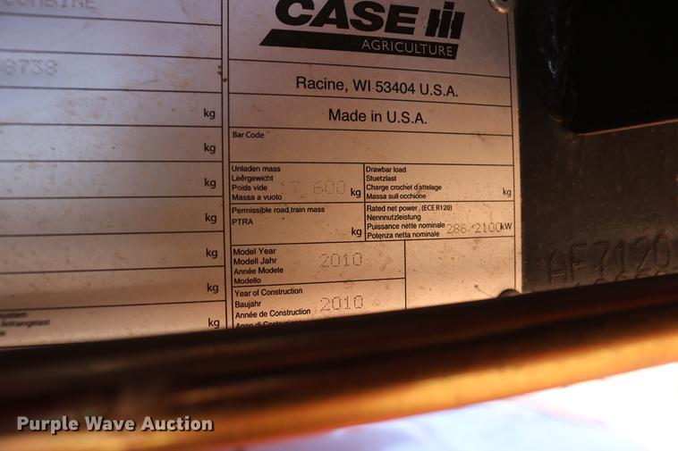 image for item DD8705 2010 Case IH 7120 RWA combine