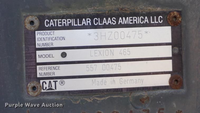 image for item DE3091 1998 Caterpillar Lexion 465 RWA combine