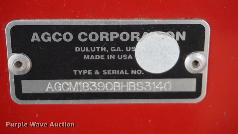 image for item DE3118 2011 Massey Ferguson 1839 small square baler