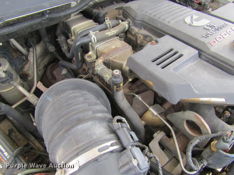 image for item DE6656 2008 Dodge Ram 5500HD SLT Quad Cab flatbed pickup truck