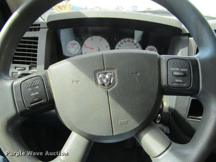 image for item DE6656 2008 Dodge Ram 5500HD SLT Quad Cab flatbed pickup truck