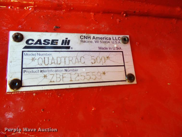 image for item DV9571 2011 Case IH 500 Quadtrac 4WD tractor