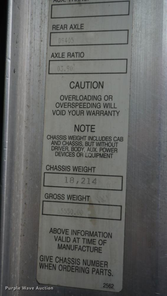 image for item DB0343 2001 Kenworth T800 semi truck