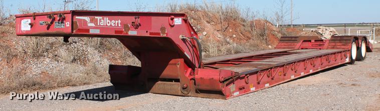 image for item DB5172 1997 Talbert TDW-35SA-HRG-1-T1 lowboy equipment trailer