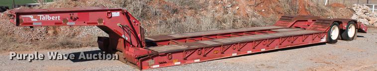 image for item DB5172 1997 Talbert TDW-35SA-HRG-1-T1 lowboy equipment trailer
