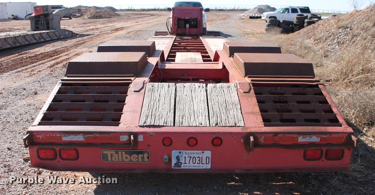 image for item DB5172 1997 Talbert TDW-35SA-HRG-1-T1 lowboy equipment trailer