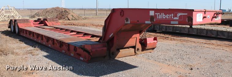 image for item DB5172 1997 Talbert TDW-35SA-HRG-1-T1 lowboy equipment trailer