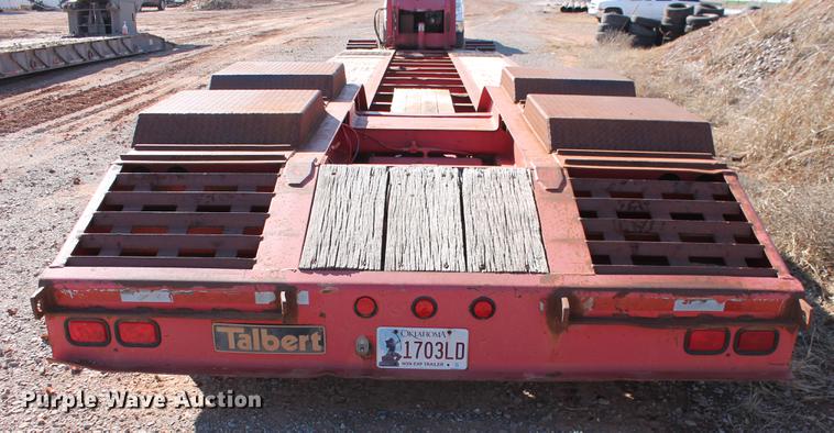 image for item DB5172 1997 Talbert TDW-35SA-HRG-1-T1 lowboy equipment trailer