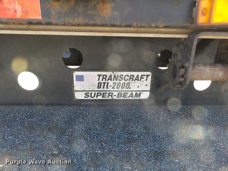 image for item DB7191 1998 Transcraft DTL-2000 equipment trailer