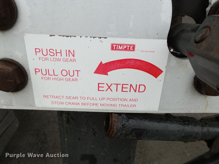 image for item DB7201 2009 Timpte double hopper bottom grain trailer