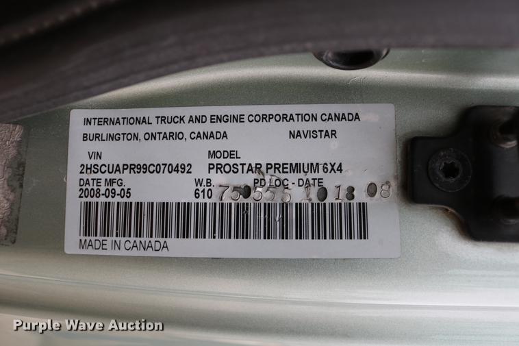 image for item DC3537 2009 International ProStar Premium semi truck