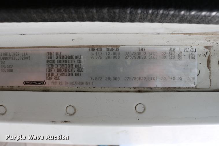 image for item DC3540 2003 Freightliner Century Class ST120 semi truck