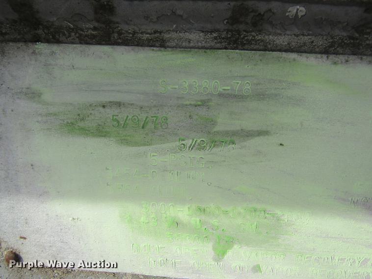 image for item DC4396 1978 shop built tank trailer